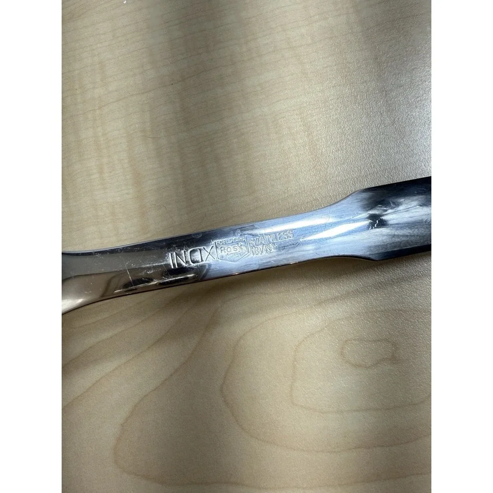 INOX Edelstahl Rost Frei 18/8 Heavy Stainless Slotted Angled‎ Spatula/Masher